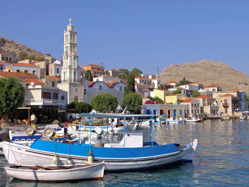 Isla griega de Halki rompecabezas en línea