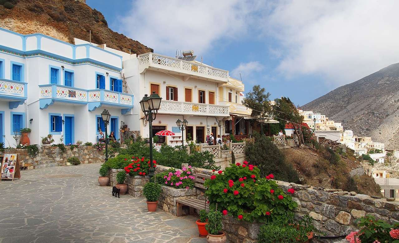 Den grekiska ön Karpathos pussel på nätet