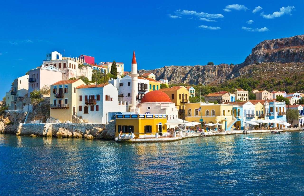 Греческий остров Кастелоризо пазл онлайн