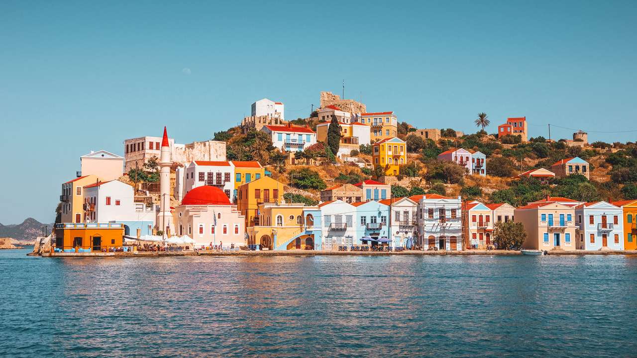 Грецький острів Кастеллорізо онлайн пазл