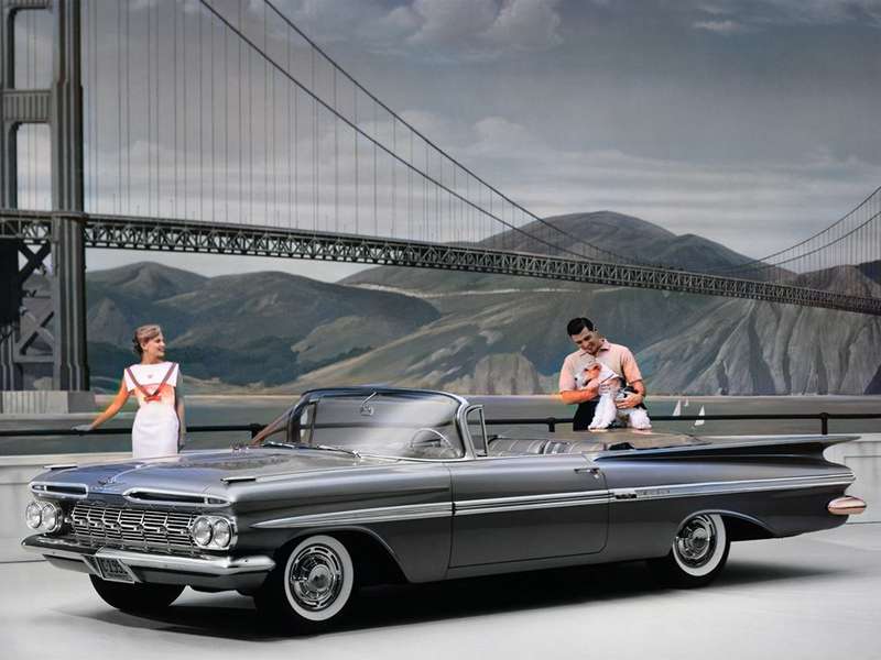 1959 Chevrolet Impala cabriolet pussel på nätet