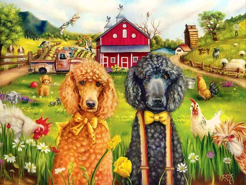 Pups op de boerderij #182 legpuzzel online