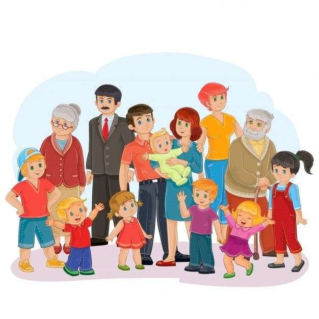 PUZZEL "DE FAMILIE" online puzzel