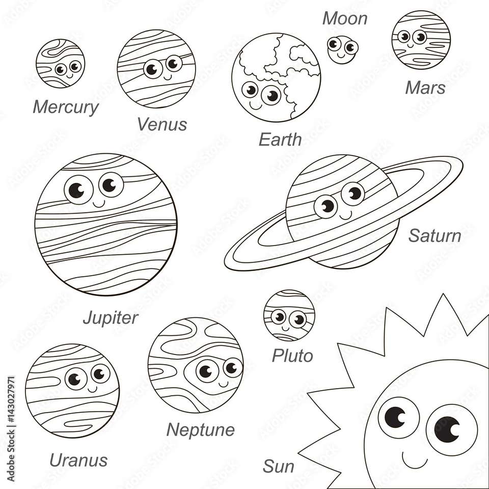 Planeten van het zonnestelsel legpuzzel online