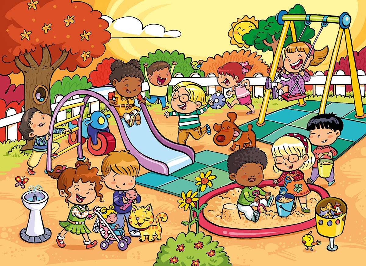 On the playground jigsaw puzzle online