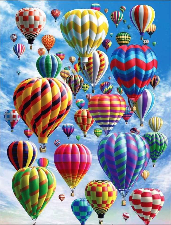 Hete lucht ballonnen legpuzzel online