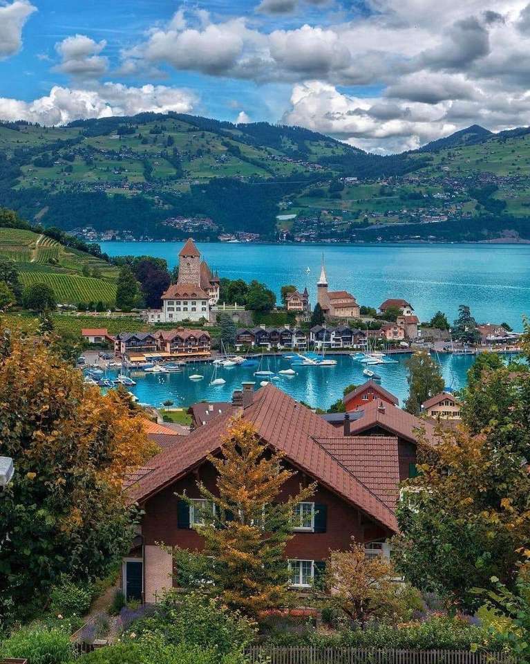 švýcarské jezero skládačky online