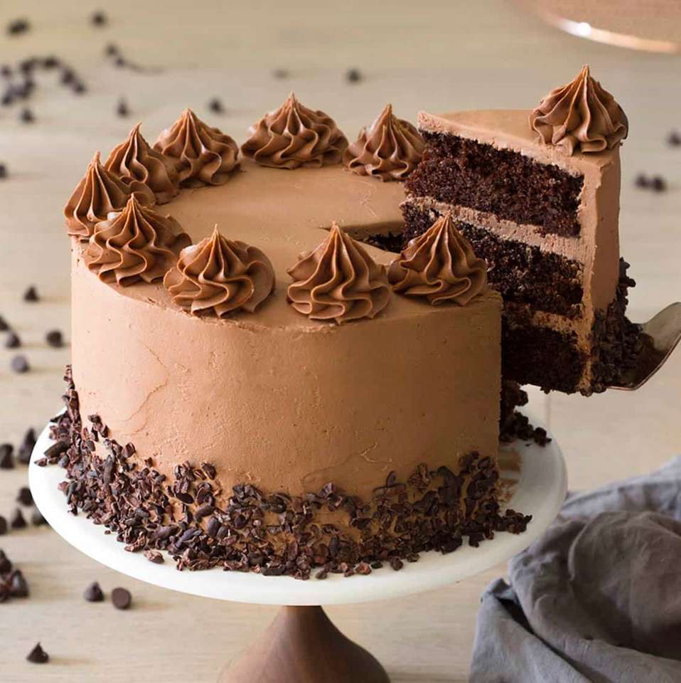 čokoládový dort skládačky online