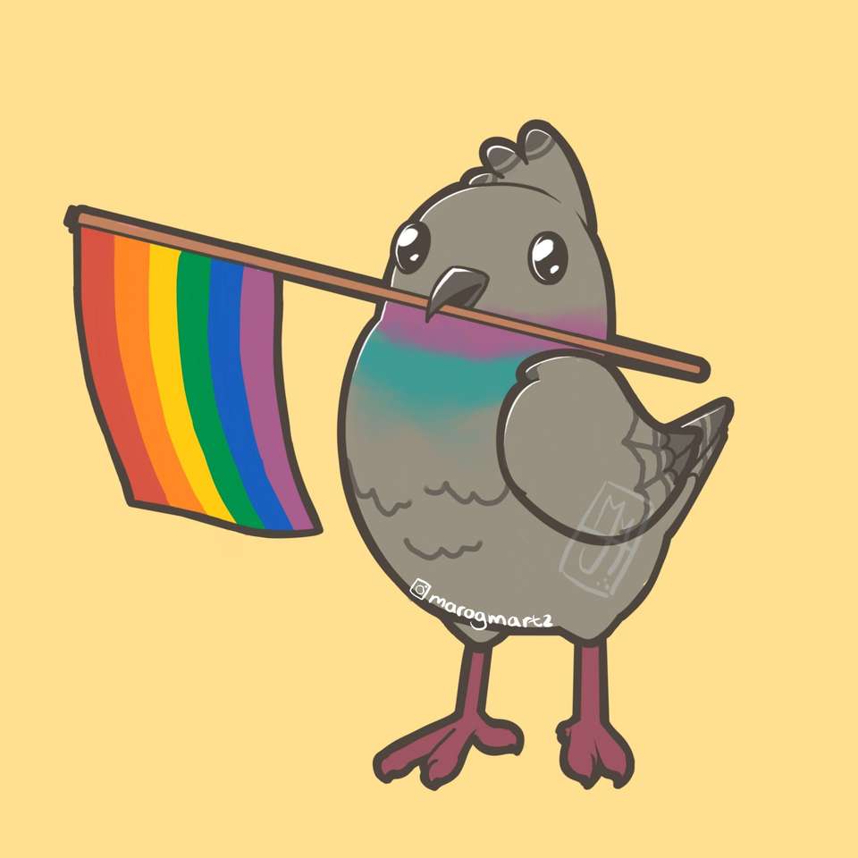 Pigeon arc-en-ciel puzzle en ligne