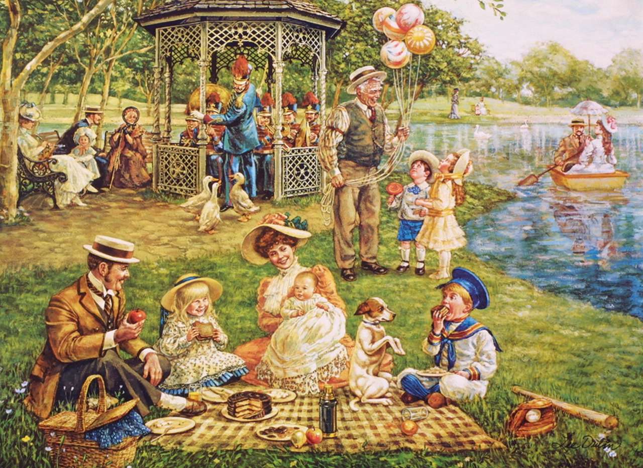 piknik rodzinny puzzle
