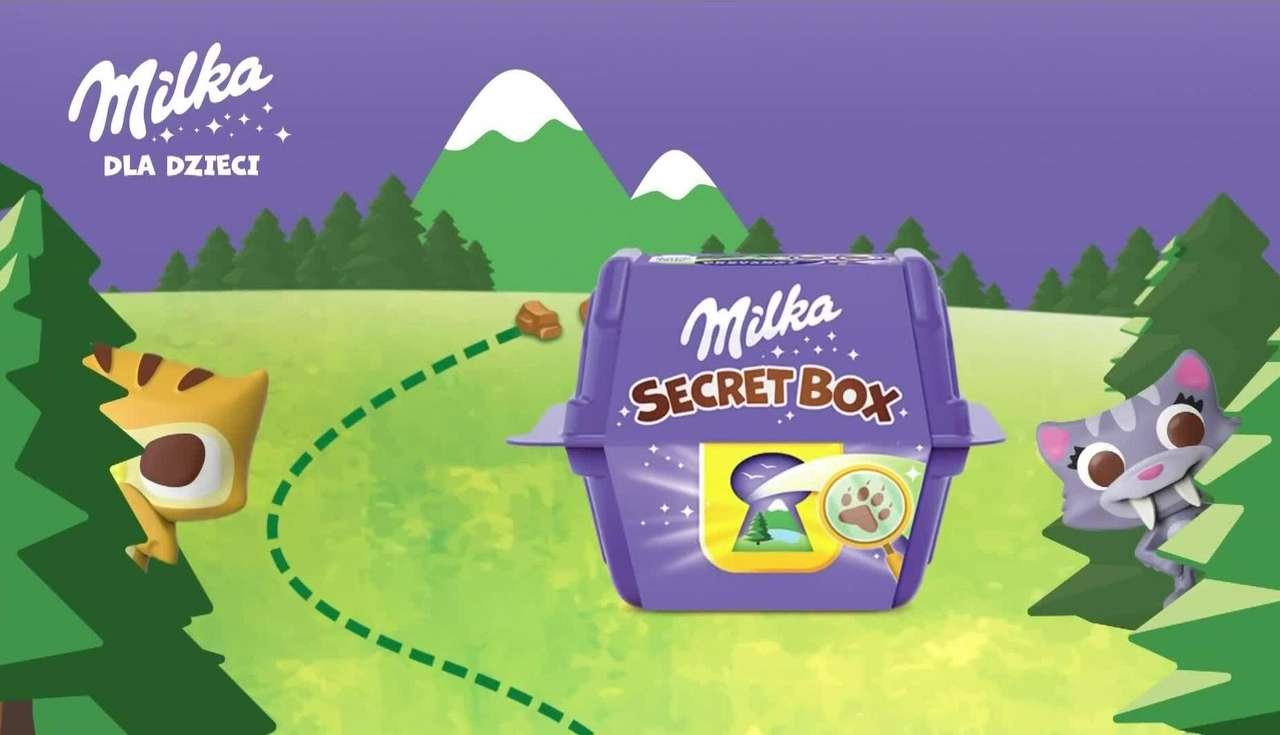 tajná schránka milka skládačky online