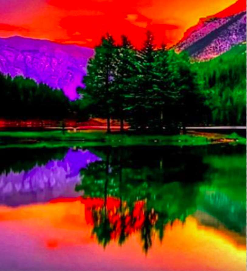 Letní barvy jsou vymalovány přírodou online puzzle