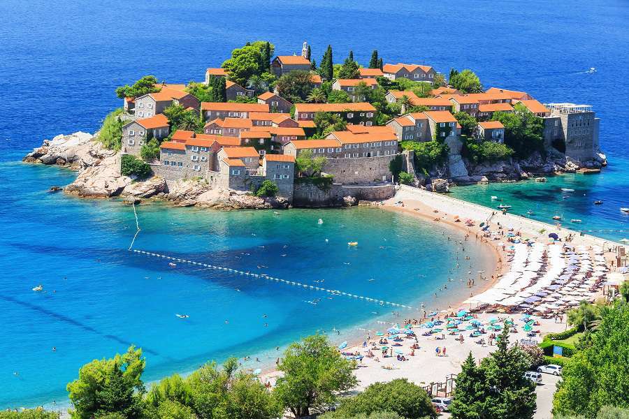 Riviera Budwiańska. Budva. Muntenegru. jigsaw puzzle online