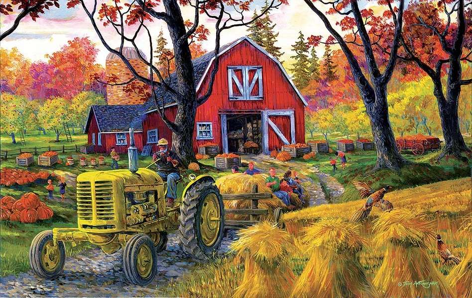 Farmářský podzimní festival skládačky online