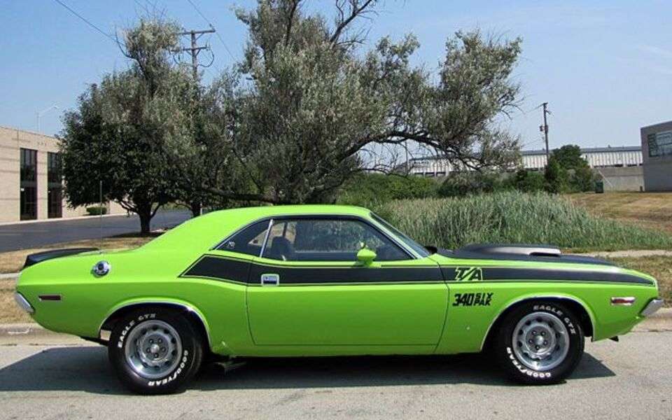 Car Dodge Challenger TA, 1970. évszám, 1 kirakós online