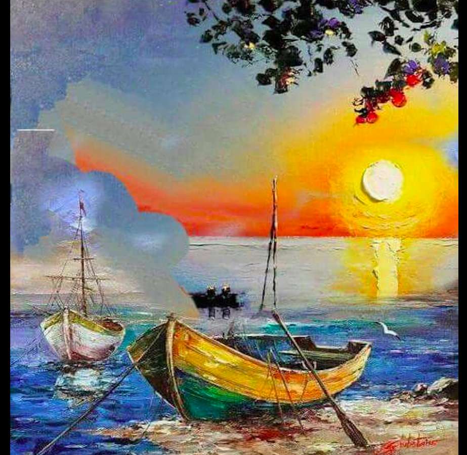 Barche al tramonto puzzle online
