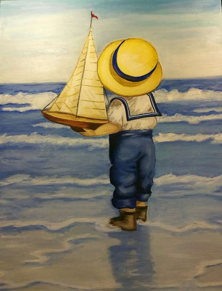 Малкият моряк и морето онлайн пъзел
