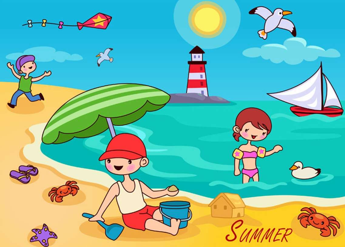 Letní dovolená skládačky online