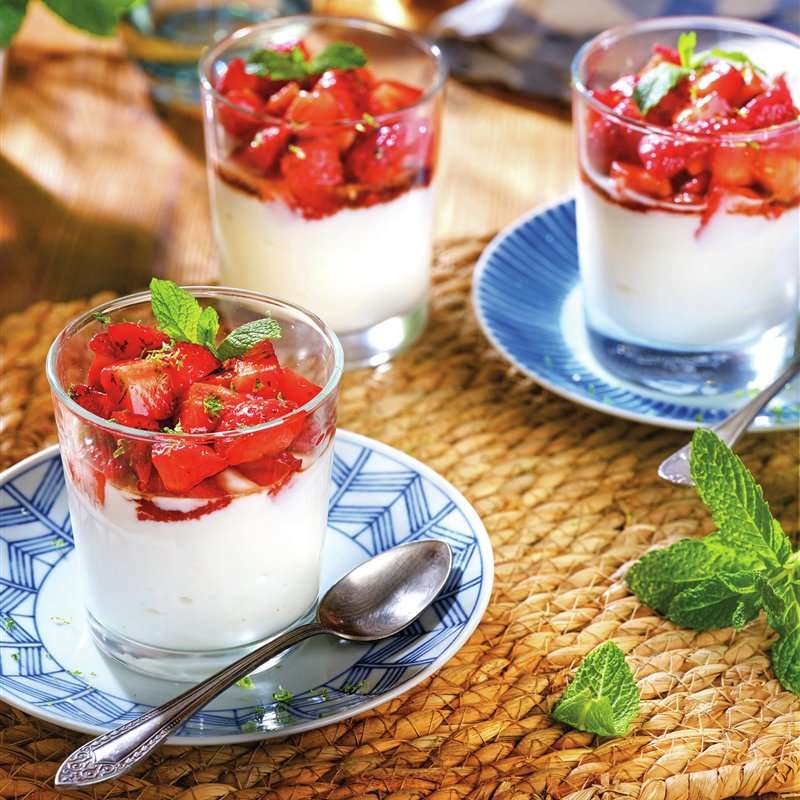 Desserts mit Erdbeeren Online-Puzzle