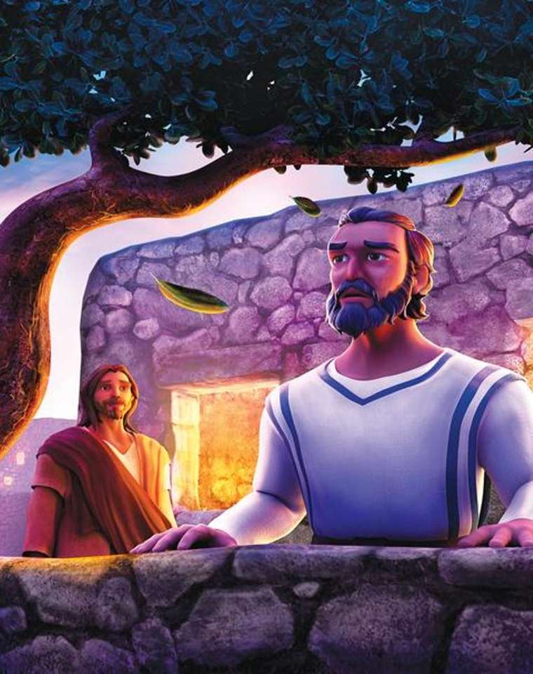Никодим посещает Иисуса пазл онлайн