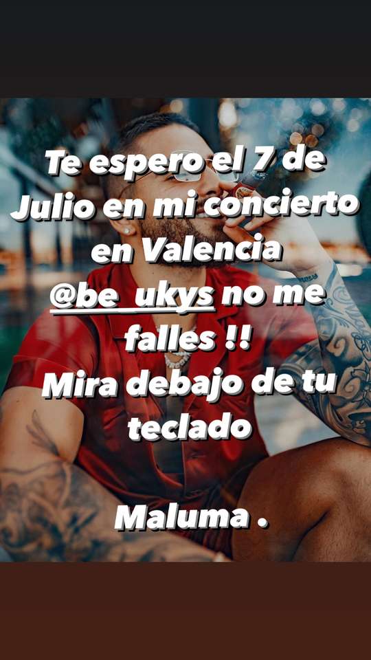Concierto Maluma para Bea rompecabezas en línea