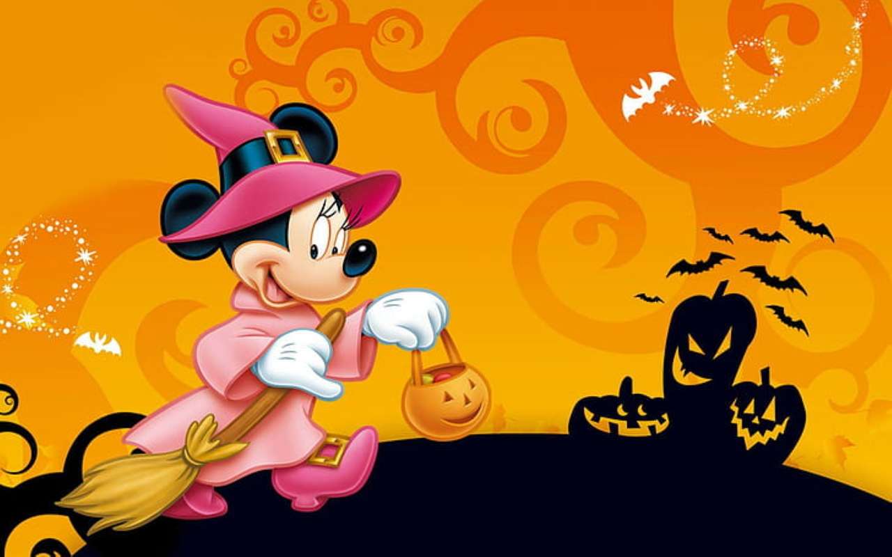 festa de halloween da minnie quebra-cabeças online