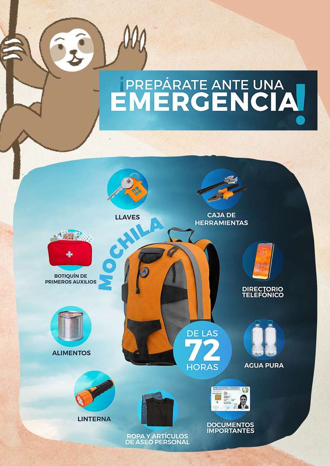 "Zaino di emergenza" puzzle online