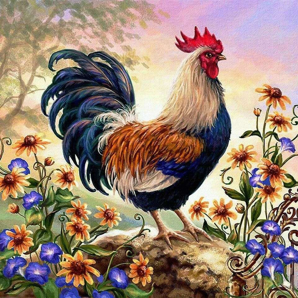 オンドリ-国内鶏のオス ジグソーパズルオンライン
