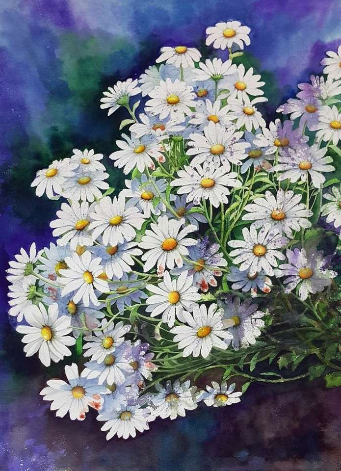 Flori de vară -Margarete frumoase jigsaw puzzle online