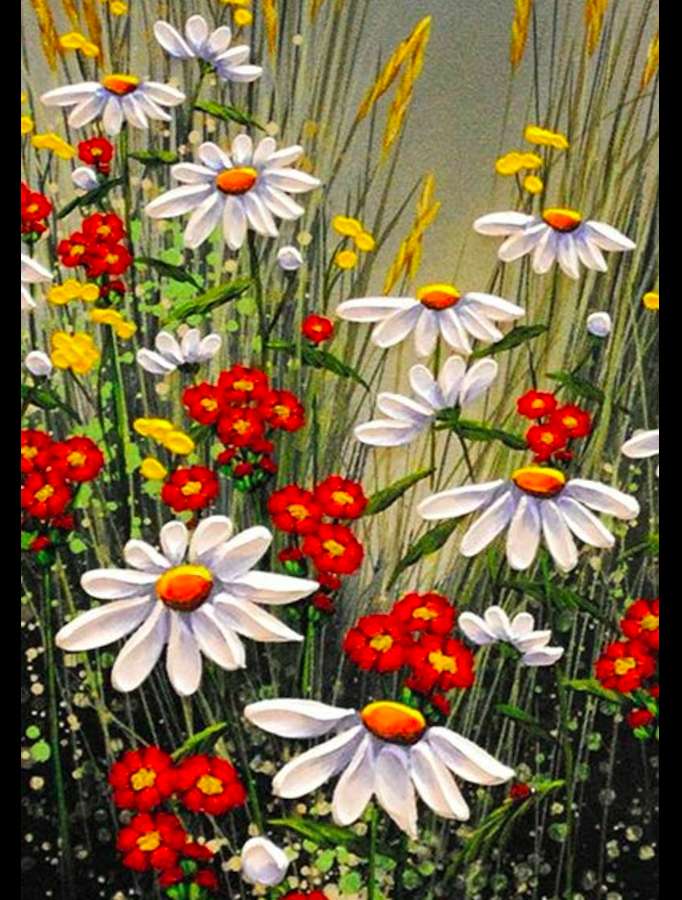 Floral, forest '' painted in summer jigsaw puzzle online