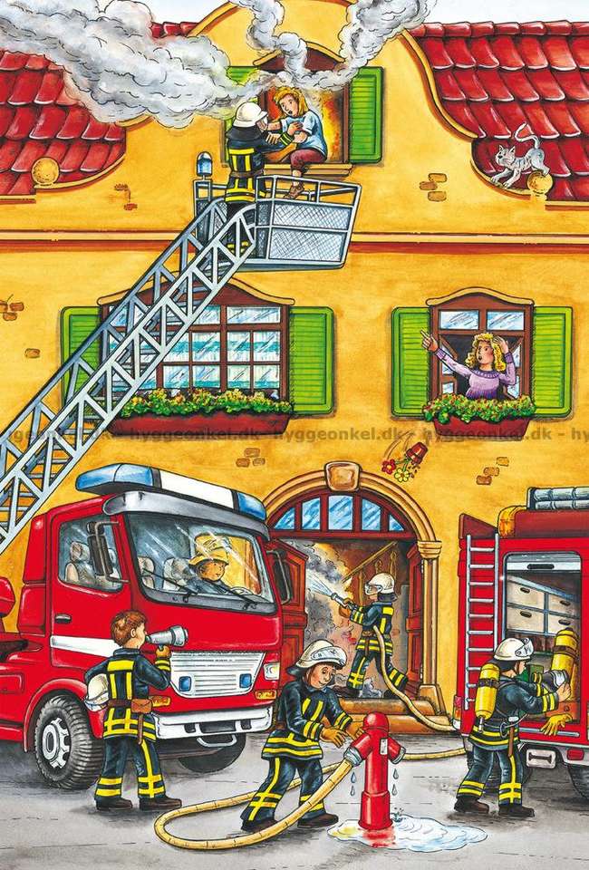 Feuerwehr im Einsatz Online-Puzzle