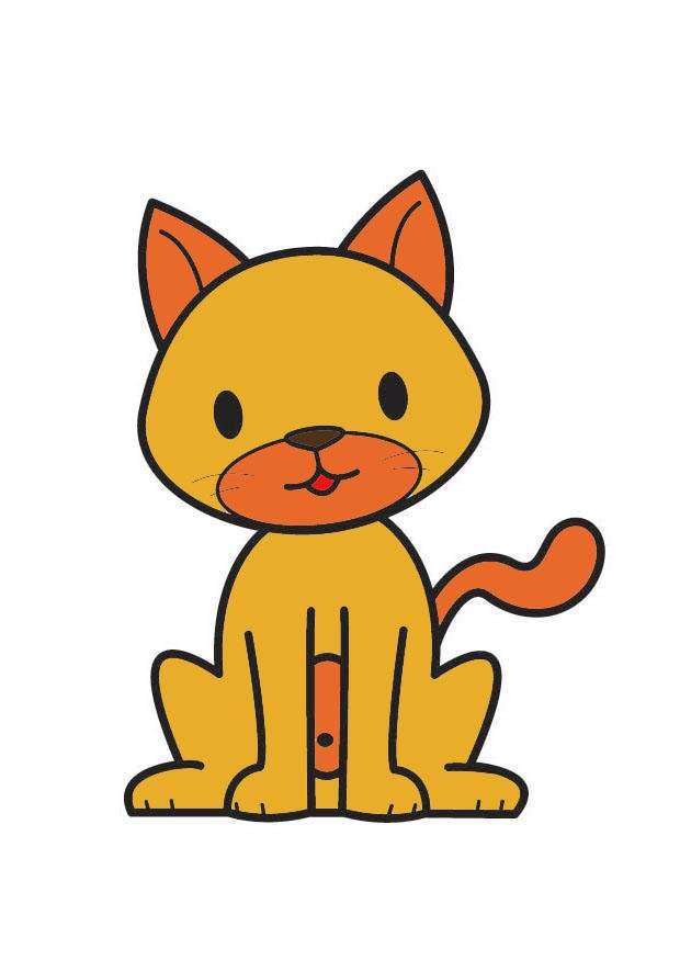 kočka-puzzle skládačky online