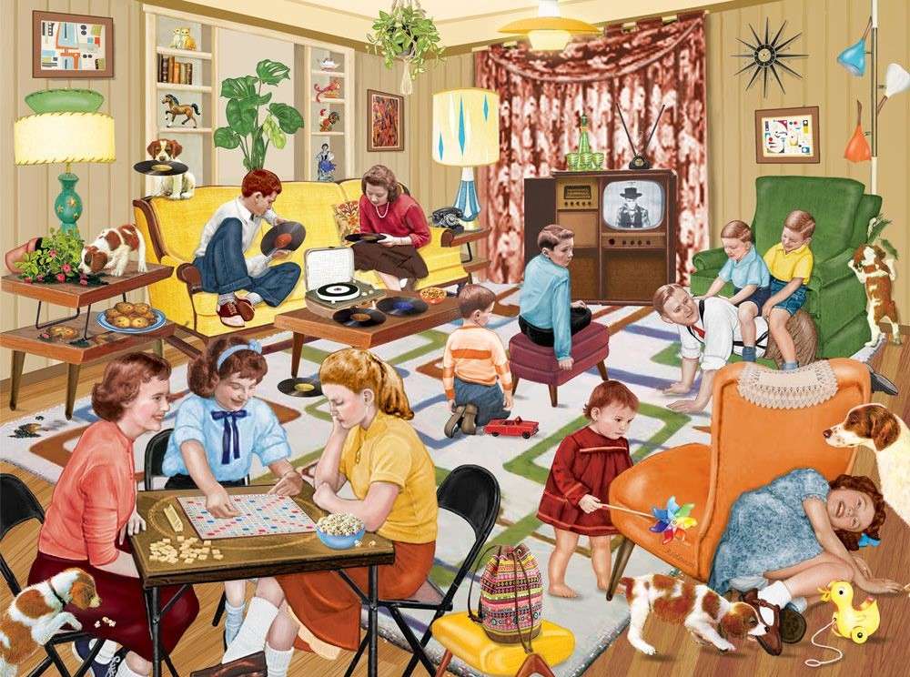 Mătușa Minnie ne vizitează familia puzzle online