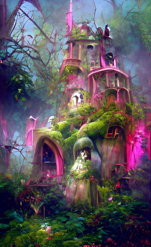 Castelo de fantasia dos sonhos puzzle online