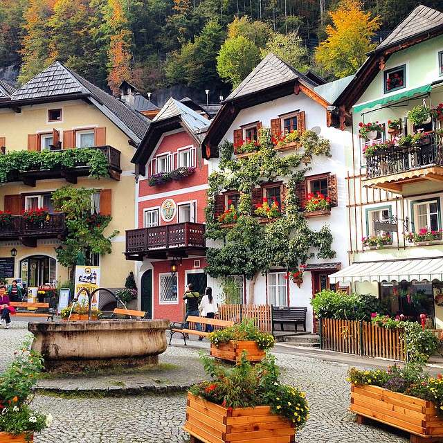 Hallstatt - den vackraste staden i Österrike Pussel online