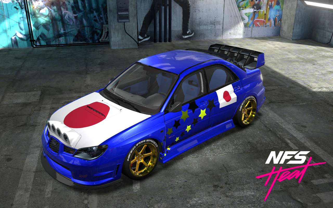 Estilo de carro de rally Subaru impreza puzzle online