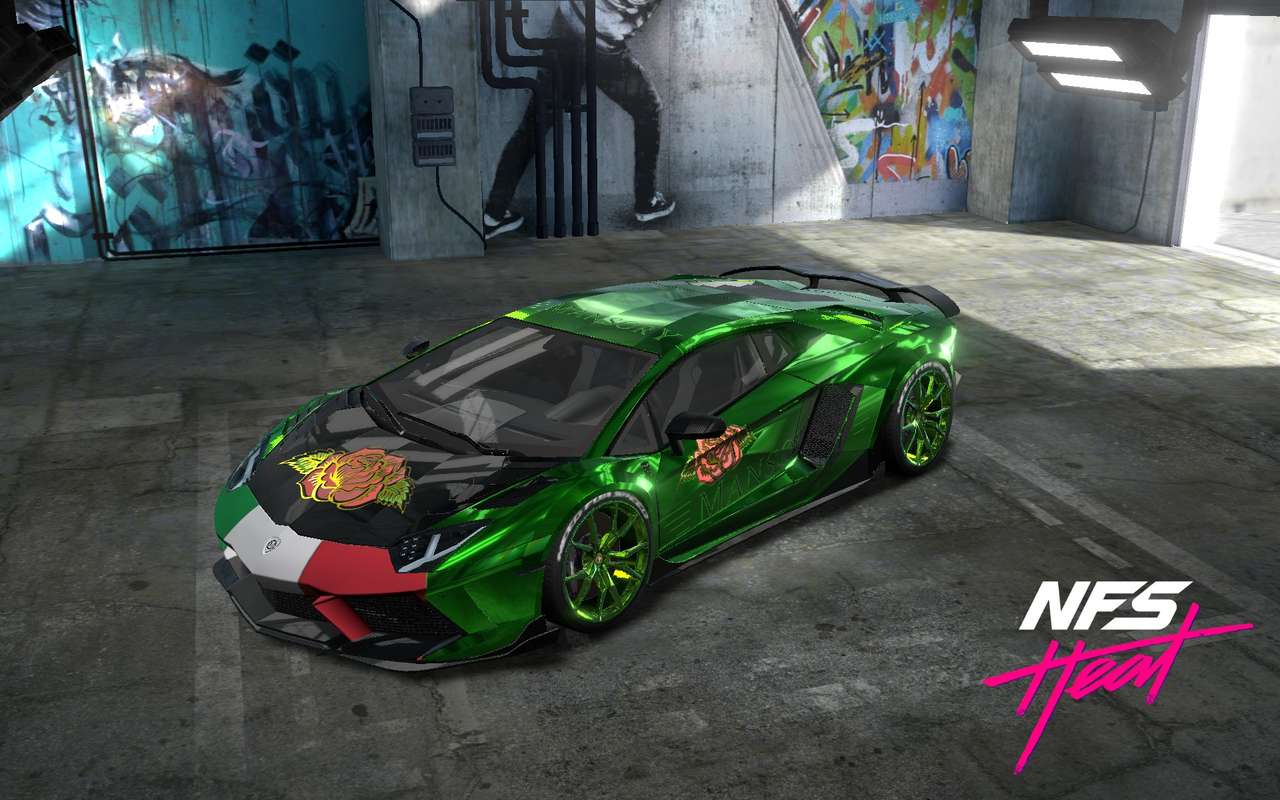 Lamborghini Aventador pussel på nätet