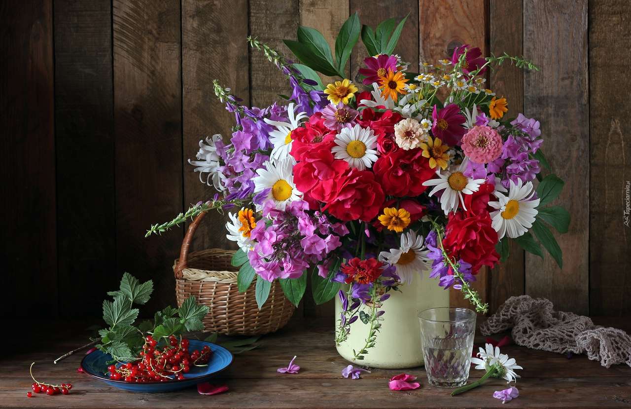 Letní květiny skládačky online