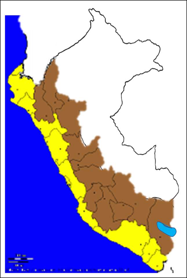 Mappa del Perù. puzzle online