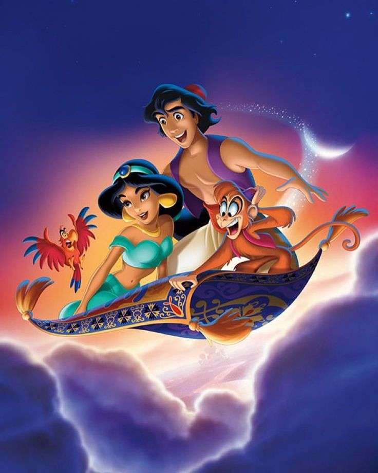 Aladdin - ägaren till den förtrollade lampan pussel på nätet