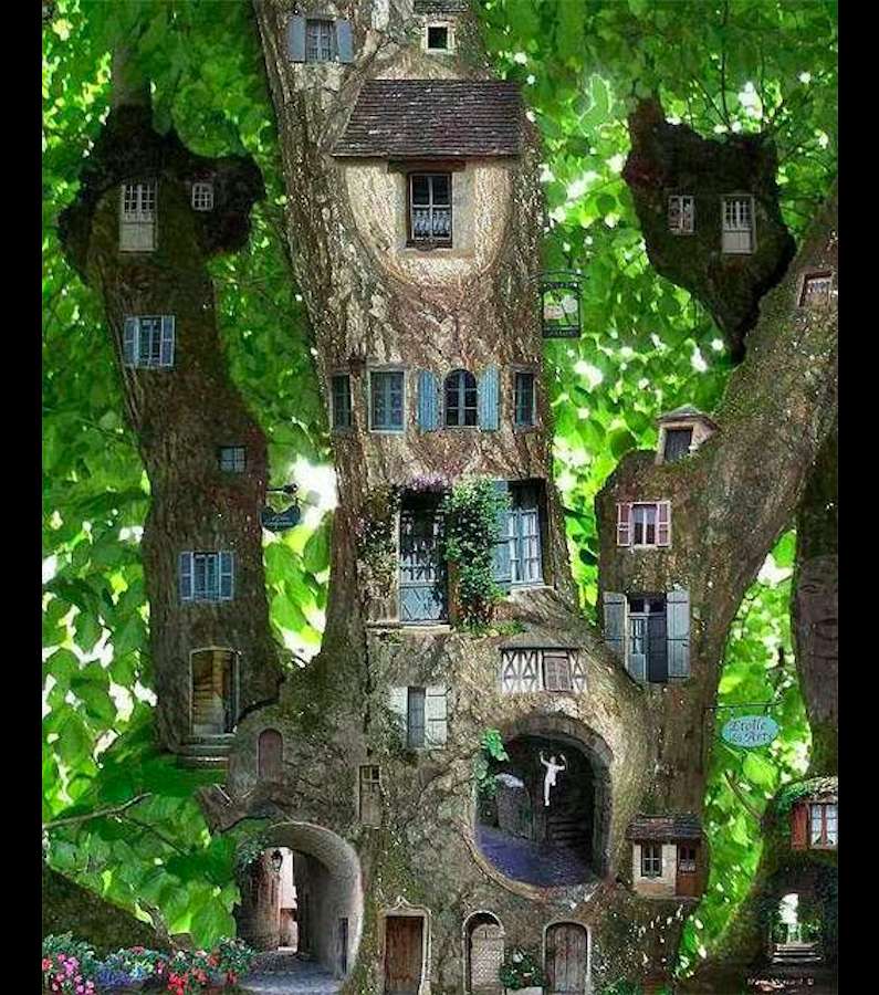 To live in Dzrewie - what a house :) jigsaw puzzle online