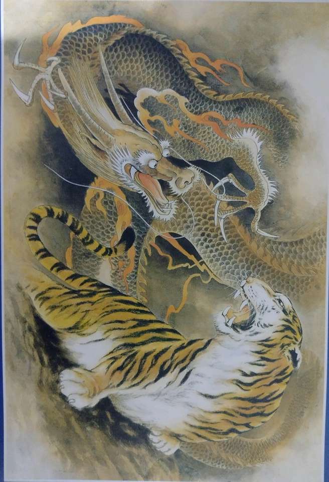 Dragon and tiger puzzle jigsaw puzzle online