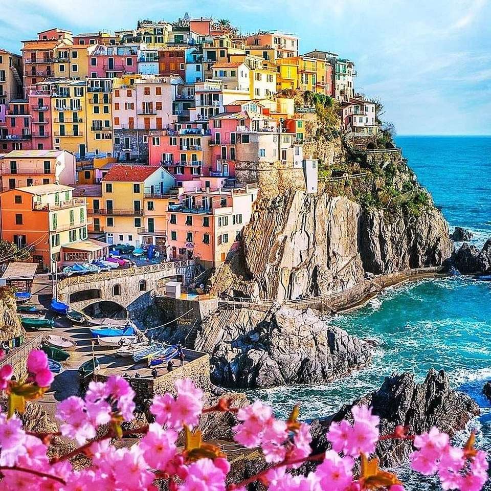 Cidade nas rochas, fabulosamente colorida quebra-cabeças online