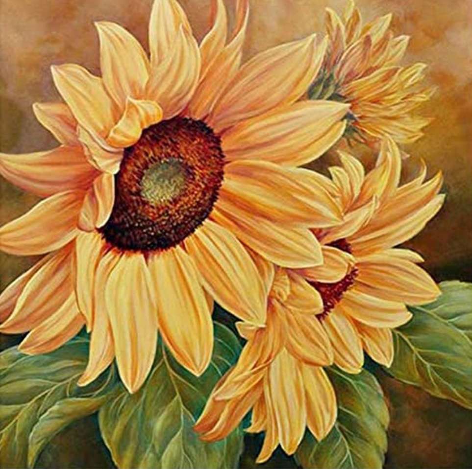 mooie zonnebloemen online puzzel