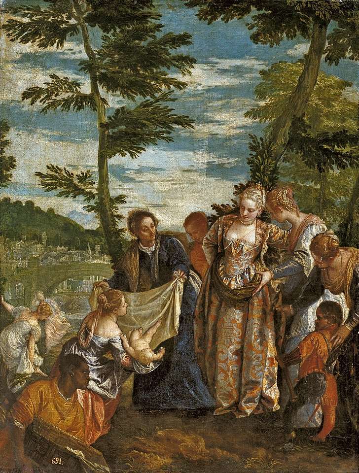 Paolo Veronese: Mose salvato dalle acque pussel på nätet