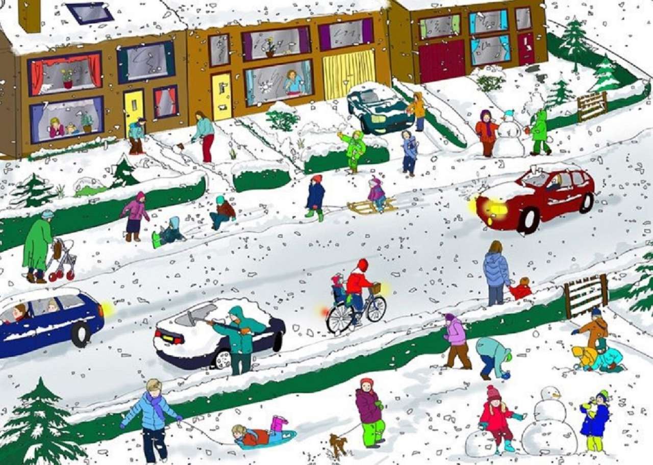 L'hiver en ville puzzle en ligne