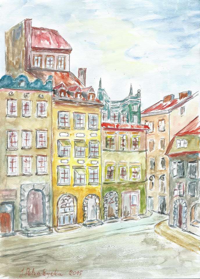 Oude stadsplein Warschau legpuzzel online