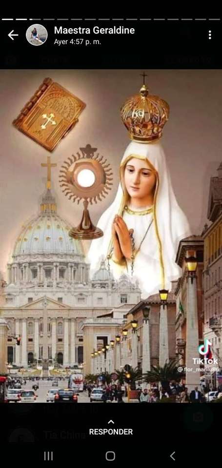 Богородица Фатимская пазл онлайн