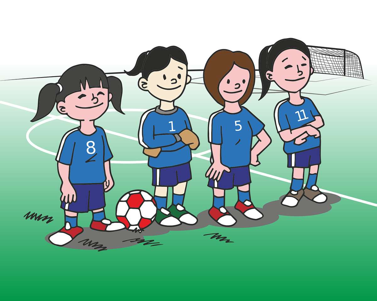 女子サッカーチーム オンラインパズル