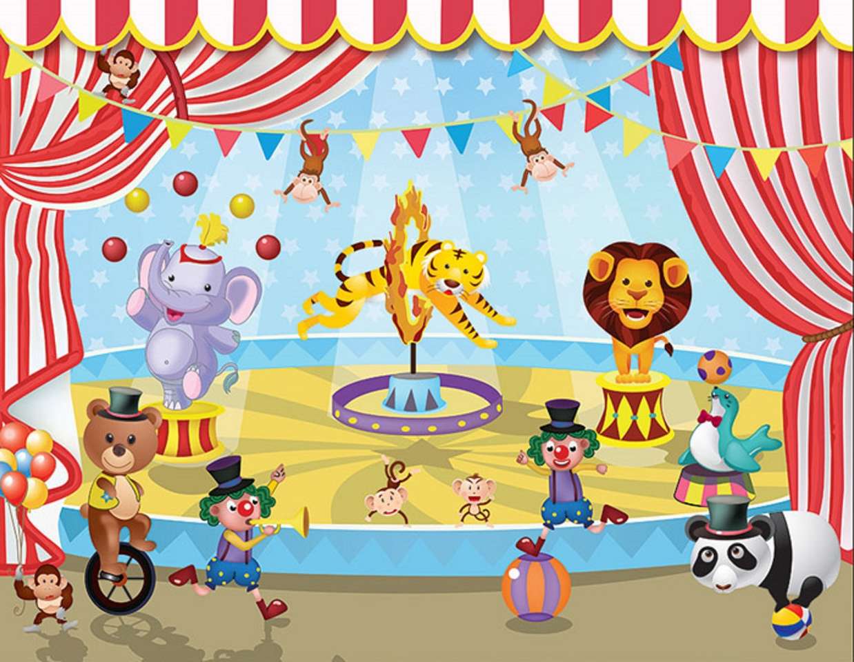 Circusscènes legpuzzel online